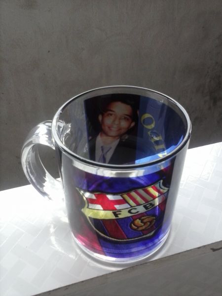 caneca de vidro personalizada com sua imagem