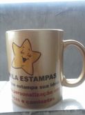CANECA DE CERAMICA DOURADA PERSONALIZADA
